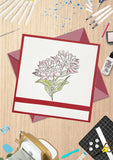 Couture Creations - GoLetterPress Impression Stamp - Stamp 2 - Best Wishes Floral