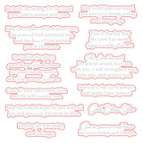 Honey Bee Inside Sentiments: God's Love - Honey Cuts - Coordinating Dies