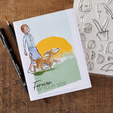 Beyond Stamping Can't Stand Still 1 - Ladies Clear Stamp Set by Josh Griffiths Studio