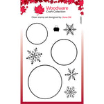 Woodware Clear Singles Paintable Baubles Circles 4 in x 6 in Stamp Set