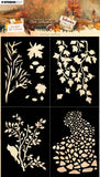 STUDIO LIGHT - Mask Autumn Pathway, 4 Masks Autumn In The Woods