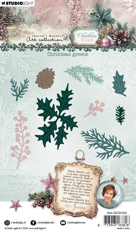 Studio Light Cutting Die Christmas Greens Christmas Blush