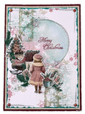 Studio Light Stamp And Cutting Dies Star ATC Christmas Blush 17 Pieces
