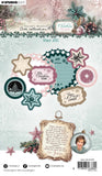 Studio Light Stamp And Cutting Dies Star ATC Christmas Blush 17 Pieces