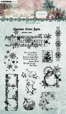 Studio Light Clear Stamp Christmas Deco Christmas Blush 10 Pieces