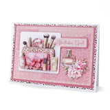 Katy Sue Die Cut Decoupage – Blush & Bloom Beauty Bag (pack of 3)