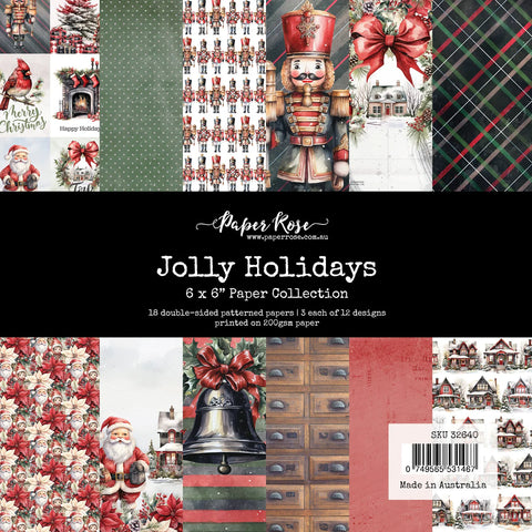 Paper Rose Jolly Holidays 6x6 Paper Collection