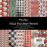 Paper Rose Jolly Holidays Basics 6x6 Paper Collection