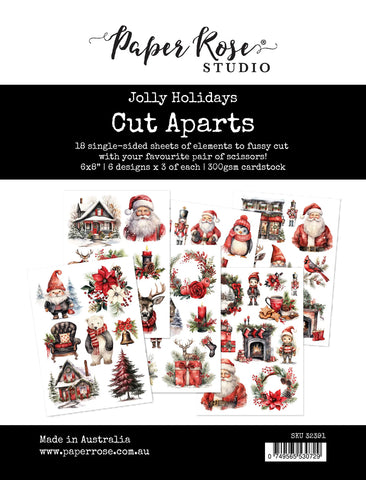 Paper Rose Jolly Holidays Cut Aparts Paper Pack
