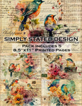 Simply Stated - Birds 8.5 x 11 Paper Pack