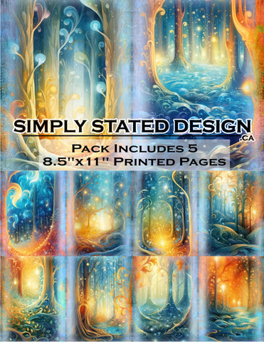 Simply Stated - Mystical Forest 8.5 x 11 Paper Pack