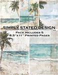 Simply Stated - Rustic Bahamas 8.5 x 11 Paper Pack 