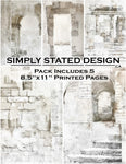 Simply Stated - Faded Ruins 8.5 x 11 Paper Pack