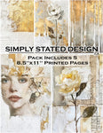 Simply Stated - Golden Moments 8.5 x 11 Paper Pack