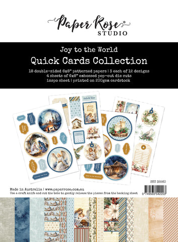 Paper Rose Studio Joy to the World Quick Cards Kit