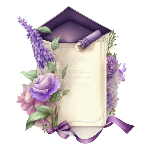 Simply Stated-Colorful Commencement Wreath Ephemera
