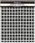 Stamperia Whispering Woods Thick Stencil 20x25cm - Tartan Pattern