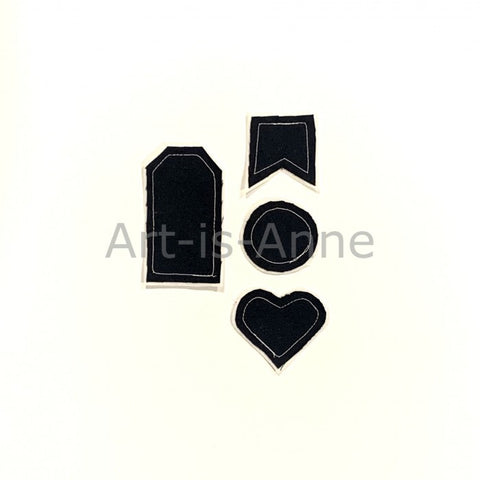 Art-is-Anne -Forme en tissu noir 11