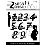 Les 2 miss scrapbooking chipboard Kit 9 mois_deux