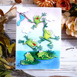 Kokorosa Metal Cutting Dies with Happy Frogs