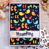 Kokorosa Metal Cutting Dies with Staring Eyes Background Board