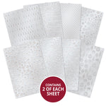 Hunkydory Crafts Edge-to-Edge Foiled Adorable Scorable - Silver Shimmer Selection
