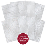 Hunkydory Crafts Edge-to-Edge Foiled Adorable Scorable - Silver Shimmer Selection