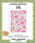 Lisa Horton Crafts Mini Blooms - Lily Of The Valley Background 5x7 Layering Stencils