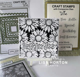 Lisa Horton Crafts - Sunflower 6x6 3D Embossing Folder