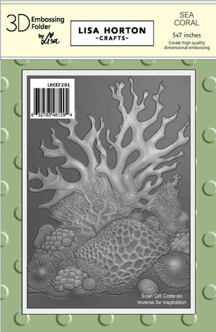 Lisa Horton Crafts - Sea Coral 5x7 3D Embossing Folder