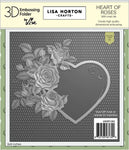 Lisa Horton Craft - Heart of Roses Embossing Folder and Die