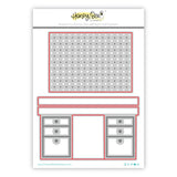 Honey Bee Stamps - Lovely Layers: Pegboard and Desk - Honey Cuts