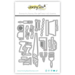 Honey Bee Stamps - Lovely Layers: Pegboard Garage Tools - Honey Cuts
