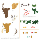 Honey Bee Stamps - Lovely Layers: Vintage Reindeer - Honey Cuts