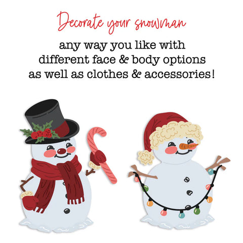 Honey Bee Lovely Layers: Vintage Snowman - Honey Cuts - Stand-Alone Dies