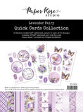 Paper Rose Lavender & Fairies 6x8" Quick Cards Collection