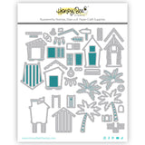 Honey Bee Stamps Lovely Layers: Beach Houses - Honey Cut