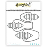 Honey Bee Stamps Ginger Jars - Lovely Layers Honey Cuts