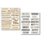 Ciao Bella Mixed Media Sticker Set 10/Pkg Little Words