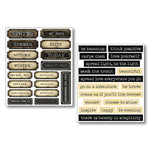 Ciao Bella Mixed Media Sticker Set 10/Pkg Little Words