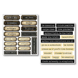 Ciao Bella Mixed Media Sticker Set 10/Pkg Little Words