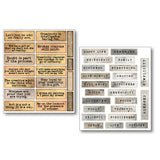 Ciao Bella Mixed Media Sticker Set 10/Pkg Little Words