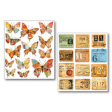 Ciao Bella Mixed Media Sticker Set 10/Pkg Grungy Tags