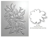 Memory Box Gracious Floral 3D Embossing Folder and Die
