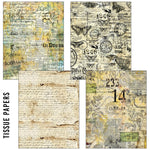 Ciao Bella Craftmix Time Capsule Mixed A5 Paper Pack - 8 Sheets (Tissue & Vellum Variety