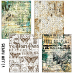 Ciao Bella Craftmix Time Capsule Mixed A5 Paper Pack - 8 Sheets (Tissue & Vellum Variety