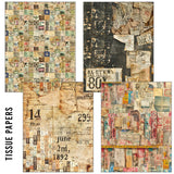 Ciao Bella Craftmix Journey Ahead Mixed A5 Paper Pack - 8 Sheets (Tissue & Vellum Variety)