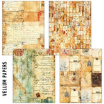 Ciao Bella Craftmix Journey Ahead Mixed A5 Paper Pack - 8 Sheets (Tissue & Vellum Variety)