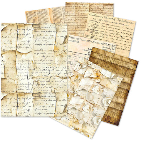 Ciao Bella A5 Tissue Paper Set – 24 Sheets Vintage Manuscript