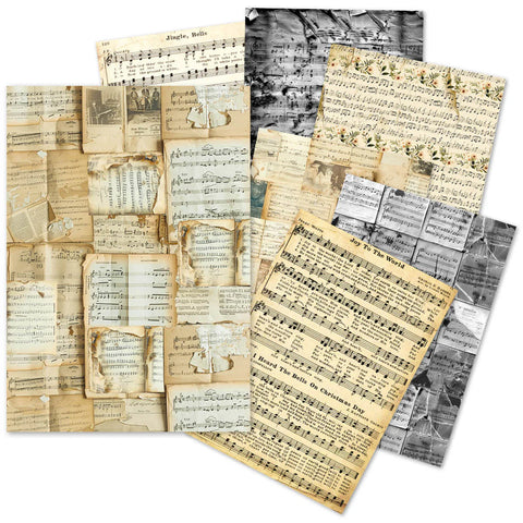 Ciao Bella A5 Tissue Paper Set – 24 Sheets Music Sheet